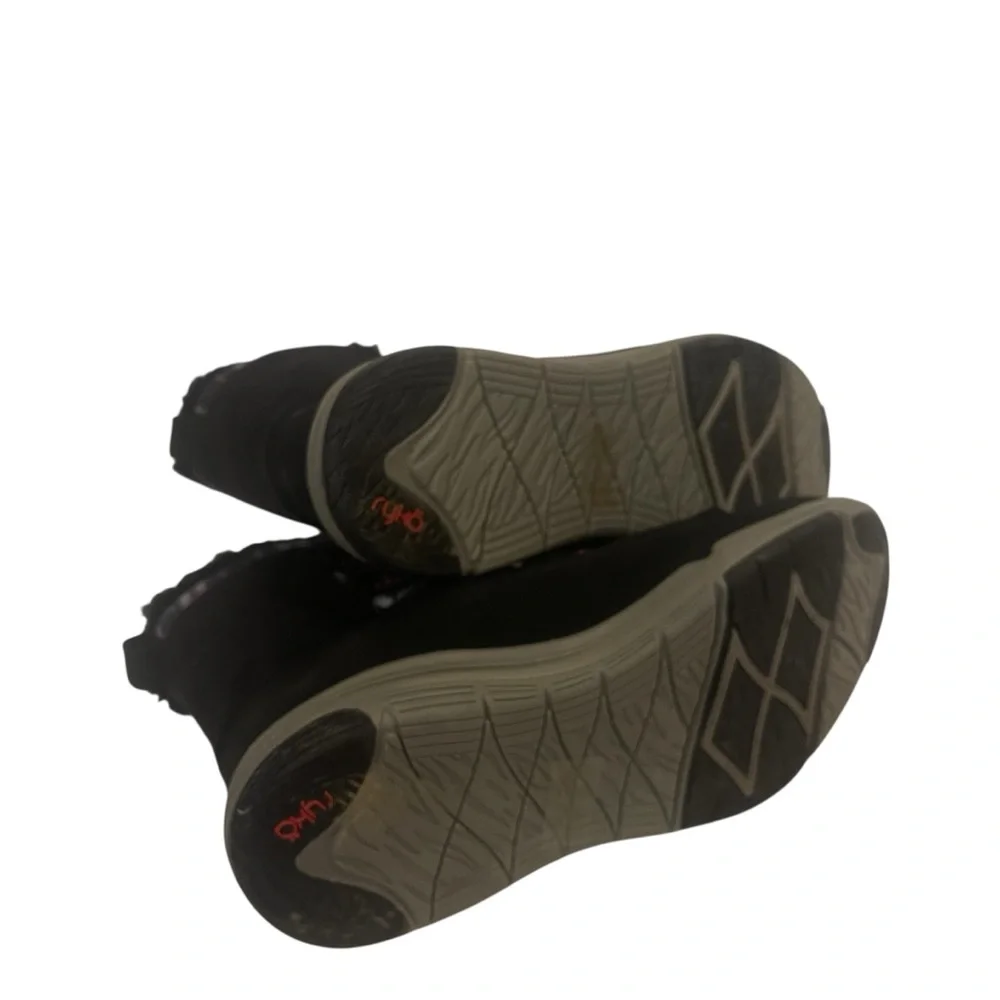 Ryka Alyssa Women's Black and Burgundy Fur Lined Winter Boots - Picture 7 of 7